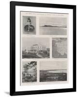 The French Naval Demonstration at Mitylene, Scenes in the Island-null-Framed Giclee Print