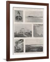 The French Naval Demonstration at Mitylene, Scenes in the Island-null-Framed Giclee Print