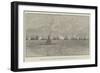 The French Naval Visit to Portsmouth, the Combined Squadrons Firing the Royal Salute-null-Framed Giclee Print