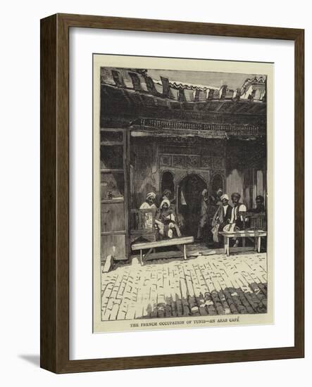 The French Occupation of Tunis, an Arab Cafe-null-Framed Giclee Print