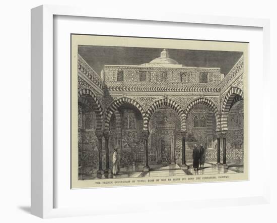 The French Occupation of Tunis, Tomb of Sidi Es Saheb (My Lord the Companion), Kairwan-null-Framed Giclee Print