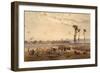 The French Passing the Sesia at Vercelli in 1859-Carlo Bossoli-Framed Giclee Print