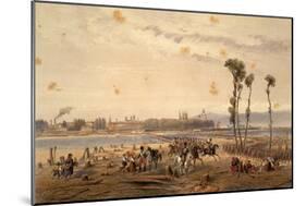 The French Passing the Sesia at Vercelli in 1859-Carlo Bossoli-Mounted Giclee Print