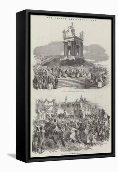 The French President's Tour-Sir John Gilbert-Framed Stretched Canvas