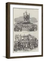 The French President's Tour-Sir John Gilbert-Framed Giclee Print