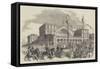 The French President's Visit to Strasburg, Departure from the Railway Terminus, at Paris-null-Framed Stretched Canvas