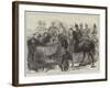 The French Prince Imperial at the Queen's Review, in Bushey Park-null-Framed Giclee Print