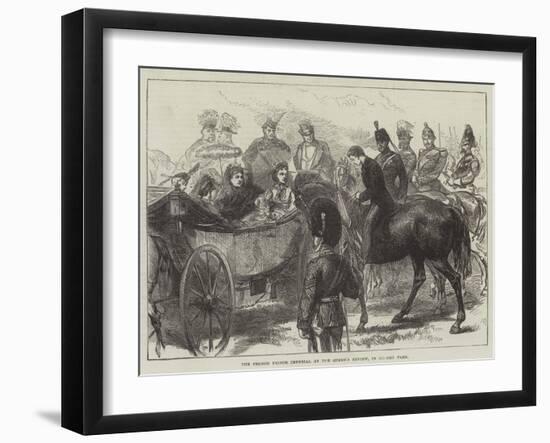 The French Prince Imperial at the Queen's Review, in Bushey Park-null-Framed Giclee Print