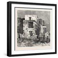 The French Quarter in the Temple of Luksor, Egypt, 1879-null-Framed Giclee Print