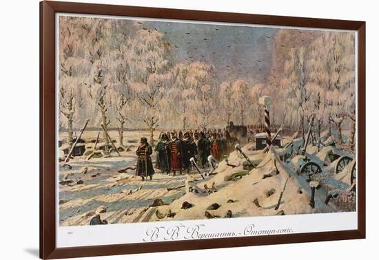 The French Retreat from Moscow in October 1812, C.1888-95-Vasili Vasilievich Vereshchagin-Framed Giclee Print