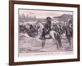 The French Retreating from Torbay Ad 1690-William Barnes Wollen-Framed Giclee Print