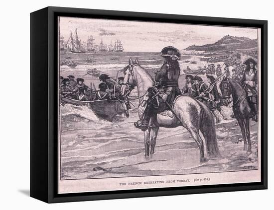 The French Retreating from Torbay Ad 1690-William Barnes Wollen-Framed Stretched Canvas