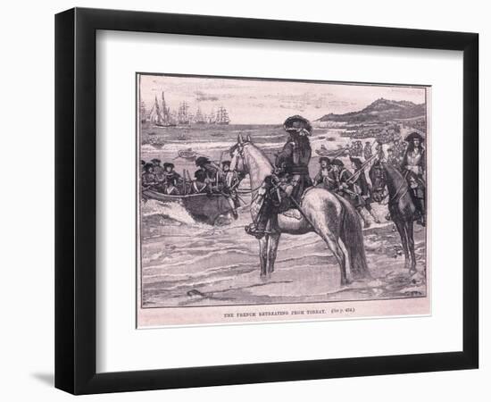 The French Retreating from Torbay Ad 1690-William Barnes Wollen-Framed Giclee Print