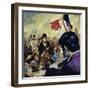 The French Revolution Inspired Eugene Delacroix to Paint Liberty Guiding the French People-Luis Arcas Brauner-Framed Giclee Print