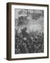 'The French Rushed Forward With Triumphant Yells and Firing Down Into The Hollow Road', 1902-William Barnes Wollen-Framed Giclee Print