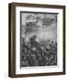 'The French Rushed Forward With Triumphant Yells and Firing Down Into The Hollow Road', 1902-William Barnes Wollen-Framed Giclee Print