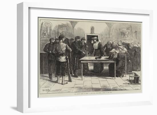 The French Siege of Paris, a Call Upon the Little Isters of the Poor-Matthew White Ridley-Framed Giclee Print