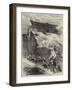 The French Siege of Paris, Armour-Plated Locomotive Battery-null-Framed Giclee Print