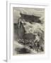 The French Siege of Paris, Armour-Plated Locomotive Battery-null-Framed Giclee Print