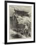 The French Siege of Paris, Armour-Plated Locomotive Battery-null-Framed Giclee Print