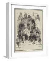 The French Siege of Paris, Military Types-Felix Regamey-Framed Giclee Print