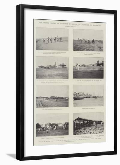 The French Sphere of Influence in Somaliland, Methods of Transport-null-Framed Giclee Print