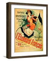 "The French Standard," Poster Advertising the Atelier De Constructions Mecaniques-Jules Chéret-Framed Giclee Print