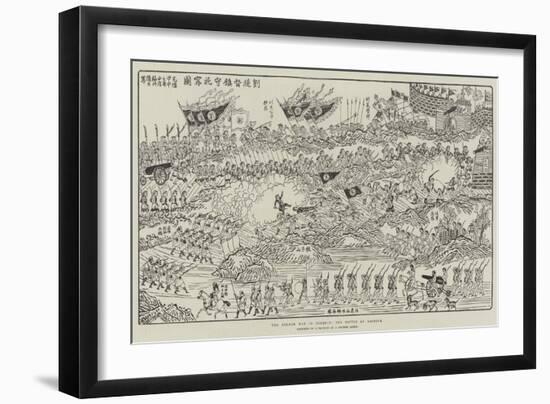 The French War in Tonquin, the Battle of Bacninh-null-Framed Giclee Print