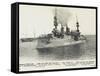 The French Warship Jaureguiberry - Dardanelles-null-Framed Stretched Canvas