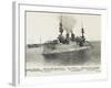 The French Warship Jaureguiberry - Dardanelles-null-Framed Photographic Print