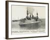 The French Warship Jaureguiberry - Dardanelles-null-Framed Photographic Print