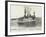 The French Warship Jaureguiberry - Dardanelles-null-Framed Photographic Print