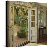 The French Windows-John Leopold Lubschitz-Stretched Canvas