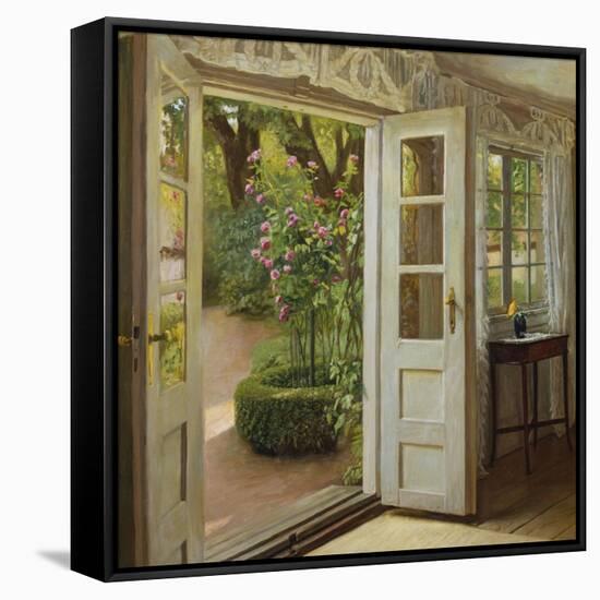 The French Windows-John Leopold Lubschitz-Framed Stretched Canvas