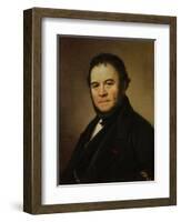 The French Writer Henri Beyle, also known as Stendhal, 1840-Johan Olaf Sodermark-Framed Art Print
