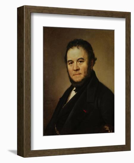 The French Writer Henri Beyle, also known as Stendhal, 1840-Johan Olaf Sodermark-Framed Art Print