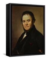 The French Writer Henri Beyle, also known as Stendhal, 1840-Johan Olaf Sodermark-Framed Stretched Canvas