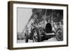 The French Writer Paul Morand (1888-1976) at the Foot of the Eiffel Tower in 1929-null-Framed Photo