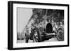 The French Writer Paul Morand (1888-1976) at the Foot of the Eiffel Tower in 1929-null-Framed Photo