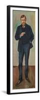 The Frenchman, Marcel Archinard, C.1904 (Oil on Canvas)-Edvard Munch-Framed Premium Giclee Print