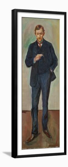 The Frenchman, Marcel Archinard, C.1904 (Oil on Canvas)-Edvard Munch-Framed Premium Giclee Print