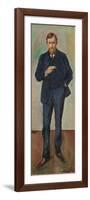 The Frenchman, Marcel Archinard, C.1904 (Oil on Canvas)-Edvard Munch-Framed Premium Giclee Print