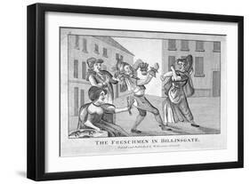 The Frenchmen in Billinsgate, 1754-null-Framed Giclee Print
