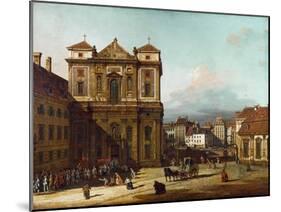 The Freyung Iin Vienna, from the Northwest, Between 1758 and 1761-Bernardo Bellotto-Mounted Giclee Print