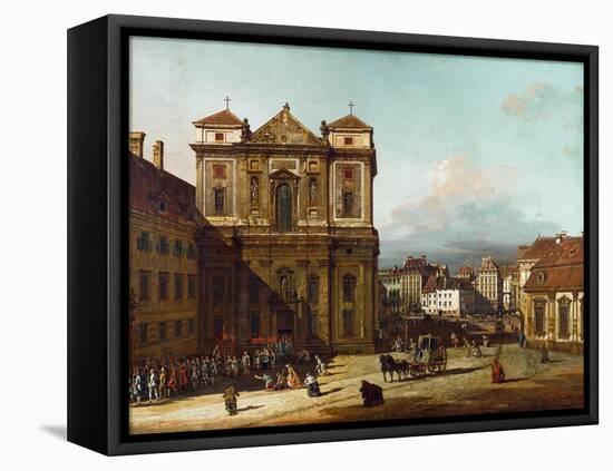 The Freyung Iin Vienna, from the Northwest, Between 1758 and 1761-Bernardo Bellotto-Framed Stretched Canvas