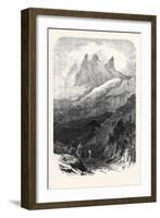 The Friar's Head in the Organ Mountains Near Theresopolis Rio De Janeiro Brazil 1869-null-Framed Giclee Print