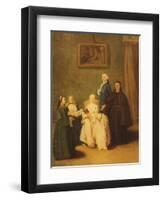 The Friars Visit-Pietro Longhi-Framed Giclee Print