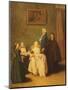 The Friars Visit-Pietro Longhi-Mounted Giclee Print