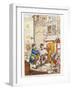 The Friends of the People and His Petty-New-Tax-Gatherer, Paying John Bull a Visit-null-Framed Giclee Print