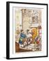 The Friends of the People and His Petty-New-Tax-Gatherer, Paying John Bull a Visit-null-Framed Giclee Print